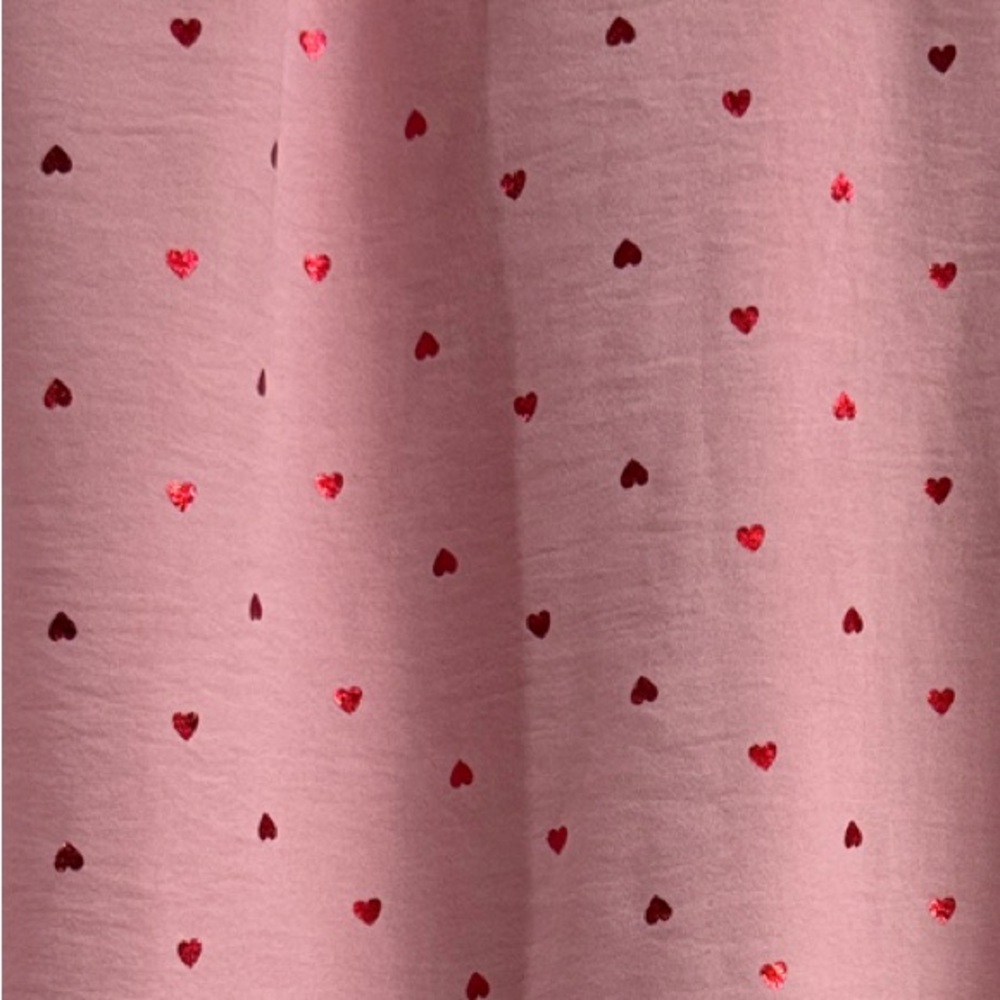 Pink Ruffle Sleeve Heart Print Top - Picture 5 of 6